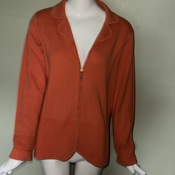 Linea by Louis Dell'Olio zip up sweater - Picture 2 of 10